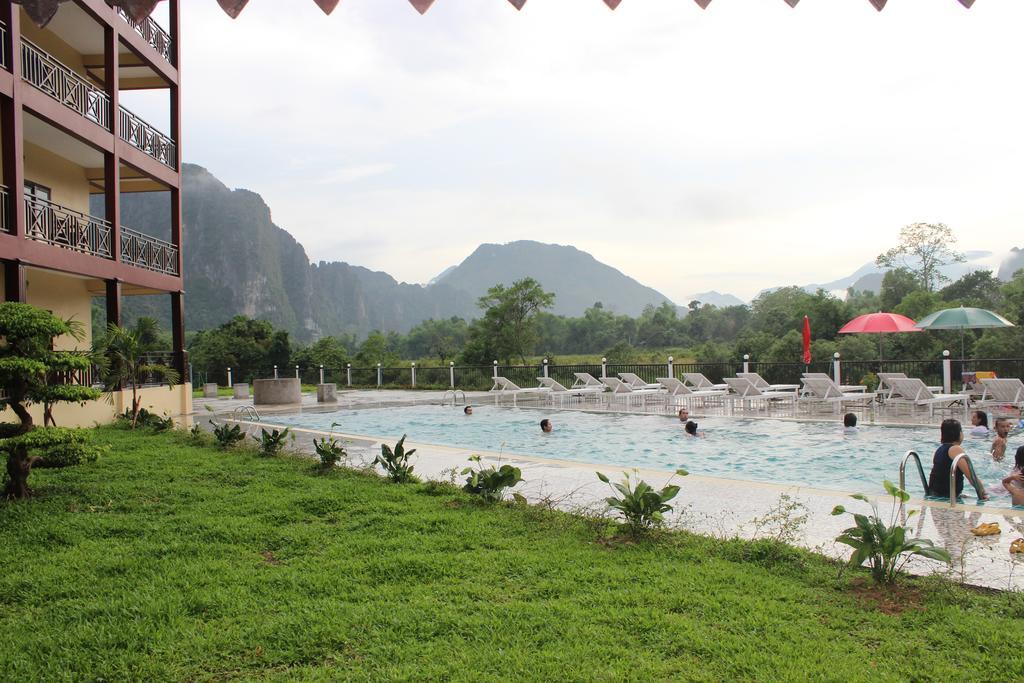 Lisha The Grand Riverside Hotel Vang Vieng Exterior foto